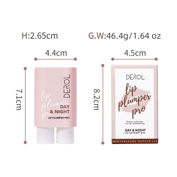 2pcs/set Day Night, Lips Enhancer Serum Plumper, Gloss Moisturizing Nourishing Sexy Plump Lip