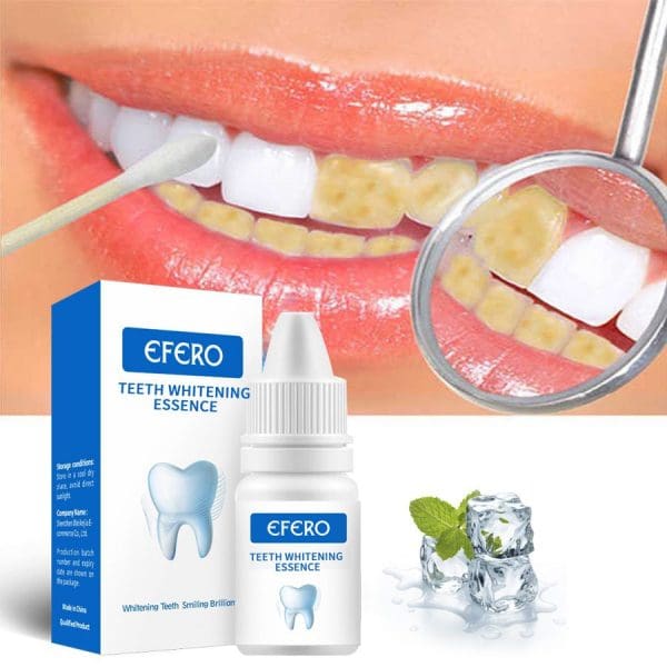 EFERO Teeth Whitening, Essence Powder, Clean Oral Hygiene Whiten Teeth, Remove Plaque Stains