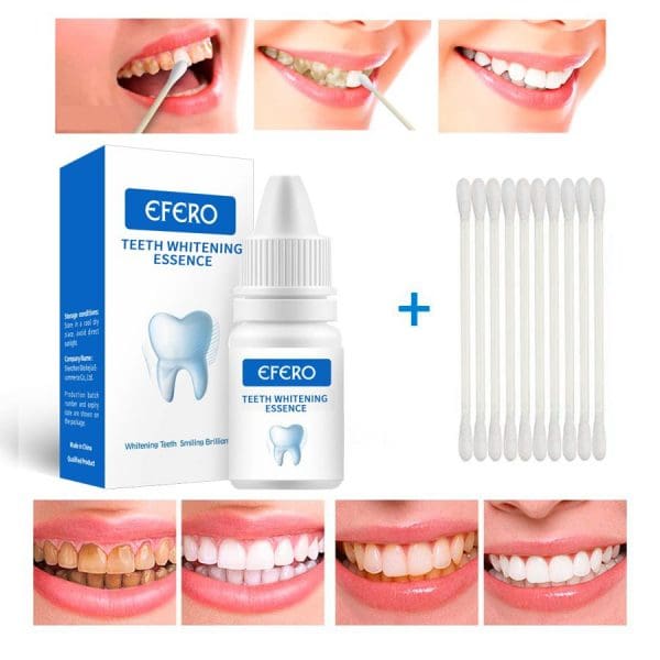 EFERO Teeth Whitening, Essence Powder, Clean Oral Hygiene Whiten Teeth, Remove Plaque Stains