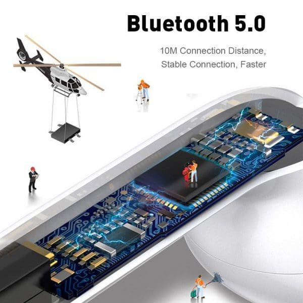 אוזניות אלחוטיות Bluetooth 5.0, טעינת תיבה, צבעים לבחירה