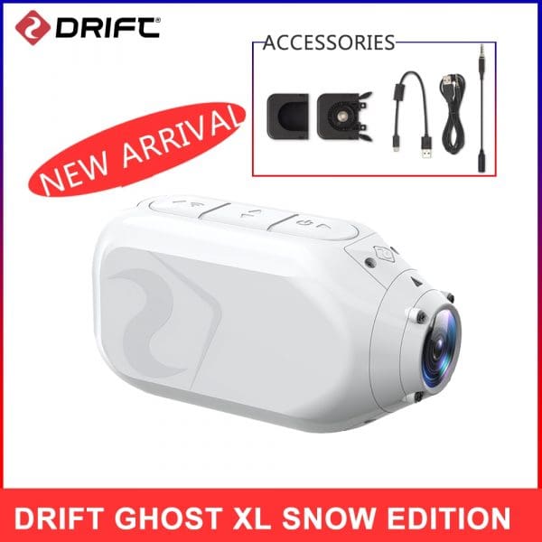 מצלמת אקסטרים, Drift Ghost XL, 1080P WiFi,  עמידה למים, כולל חיבור לקסדה.