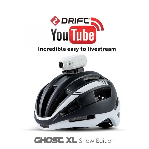 מצלמת אקסטרים, Drift Ghost XL, 1080P WiFi,  עמידה למים, כולל חיבור לקסדה.