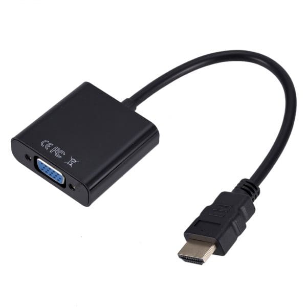 מתאם חיבור HDMI ל VGA. נועד לחיבור מושלם בין המחשב נייד לצג חיצוני