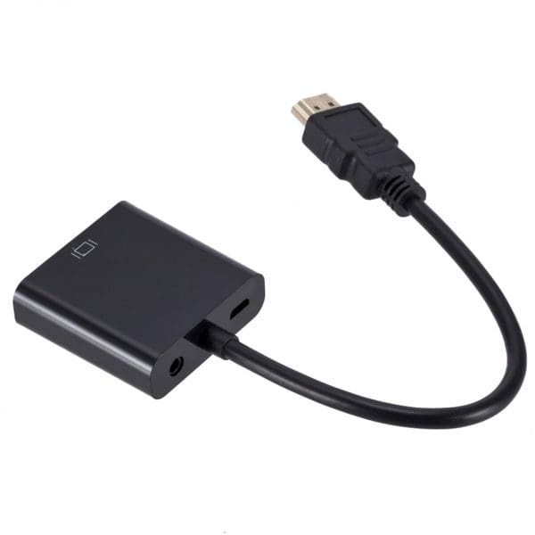 מתאם חיבור HDMI ל VGA. נועד לחיבור מושלם בין המחשב נייד לצג חיצוני