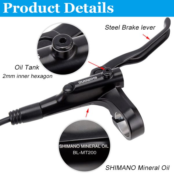 מערכת ברקסים דיסק מקורית של שימנו לאופניים. Shimano MT200 MT201 M315 MTB