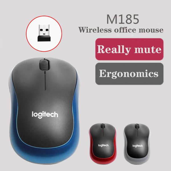 עכבר אלחוטי לוגיטק. Logitech M185 Wireless Mouse